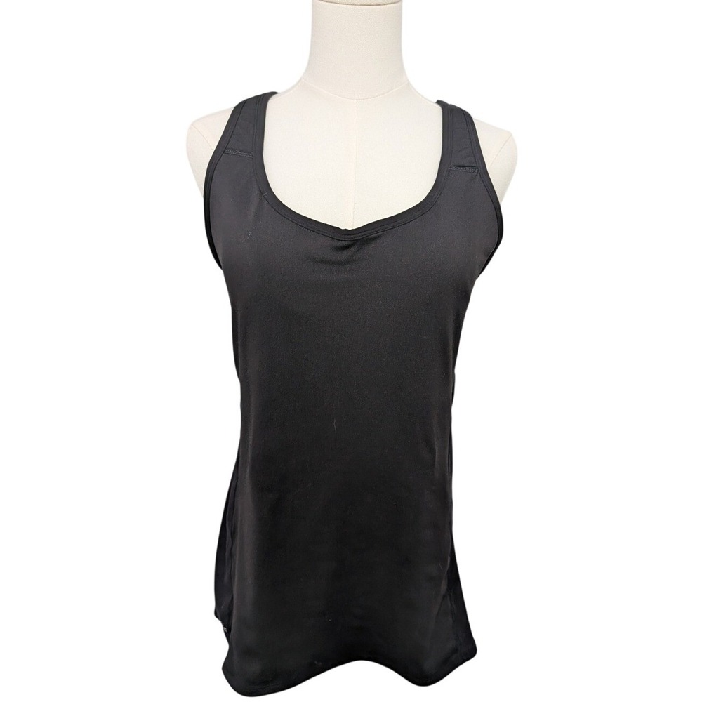 Athleta Black Criss Cross Tank Top Athletic‎ Workout Sleeveless Top Size LT